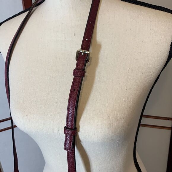 Kate Spade New York Jackson street burgundy leather crossbody purse - Picture 4 of 11